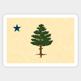 Maine Flag 1901 Sticker